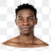 African man png element, transparent background