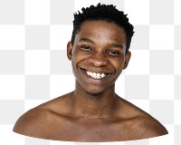 African man png element, transparent background