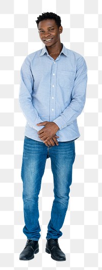 African man png element, transparent background