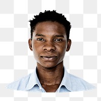 African man png element, transparent background