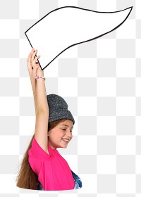 Girl png element, transparent background