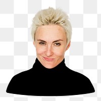 Woman png element, transparent background