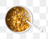 PNG Cereal cornflake  breakfast transparent background
