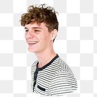 Young man png element, transparent background