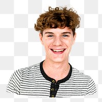 Young man png element, transparent background