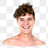 Young man png element, transparent background