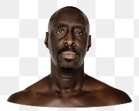 African man png element, transparent background