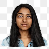 Indian woman png element, transparent background