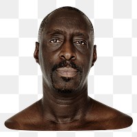 African man png element, transparent background