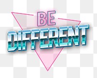 Png be different word design element, transparent background