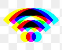 Wifi icon png, transparent background