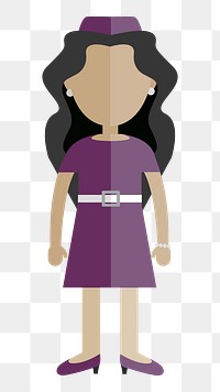 Woman avatar   png sticker, transparent background