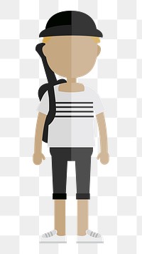 Musician avatar  png sticker, transparent background