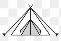 Tent icon  png, transparent background