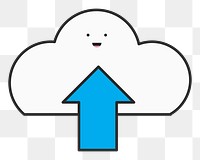 Cloud storage  png, transparent background