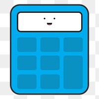 Illustration of calculator  png, transparent background