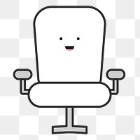 Chair icon  png, transparent background