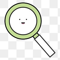 Magnifying glass  png, transparent background