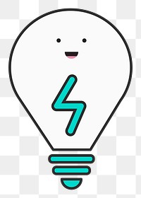 Light bulb icon  png, transparent background