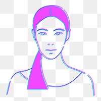 Woman png, transparent background