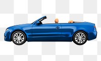 Blue car png transport transparent background