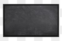 Black board png school supply, transparent background