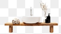 PNG minimal bathroom interior, collage element, transparent background