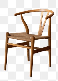 Wooden chair png furniture, transparent background