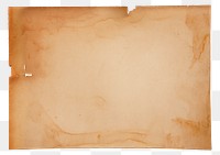 PNG Stained old paper rectangle transparent background