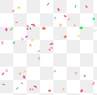 Confetti png element, transparent background