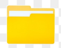 PNG Yellow document folder icon sticker transparent background