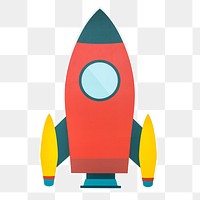 PNG Launch rocket icon sticker transparent background