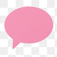 PNG Pink speech bubble icon transparent background