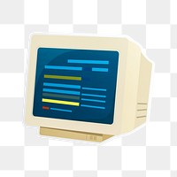 PNG Retro computer icon transparent background