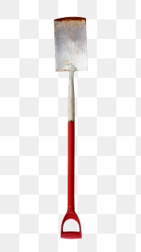 Png shovel, isolated image, transparent background