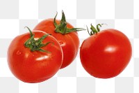 Red tomatoes png, transparent background