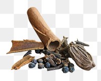 Cinnamon spices png, food element, transparent background