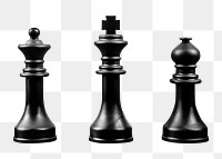 PNG chess pieces, collage element, transparent background