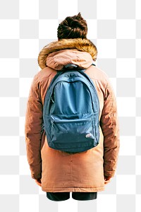 PNG winter travel outfit, collage element, transparent background