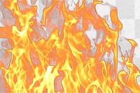 PNG Fire flames, collage element, transparent background