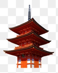 PNG Kyoto, Japanese architecture, collage element, transparent background