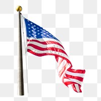 PNG  American flag  , collage element, transparent background