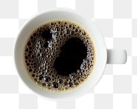 PNG black coffee, collage element, transparent background