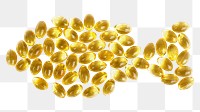 Fish oil capsule  png, transparent background