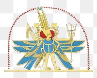 Egypt god png illustration, colorful design on transparent background