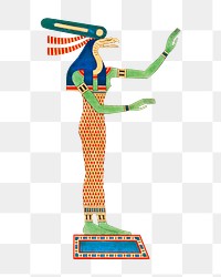 Egypt goddess png vintage illustration, transparent background