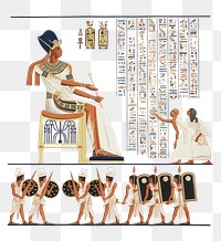 Egyptian hieroglyphs png, transparent background