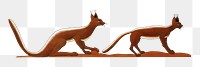 PNG Egyptian jackal vintage illustration, transparent background. Remixed by rawpixel. 