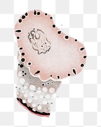 Png marine life cells illustration, transparent background