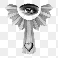 Observing eye png, master mason's chart on transparent background. Remixed by rawpixel.